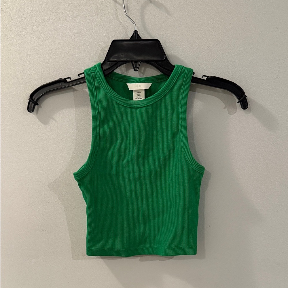 H&M Green Crop Top
